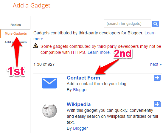 Contact-Form-Gadget-Blogger