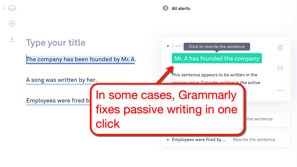 Passive Writing Examples