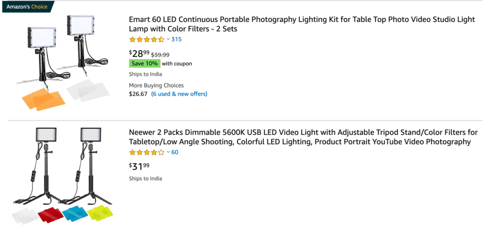 LED Lights for Video Creators