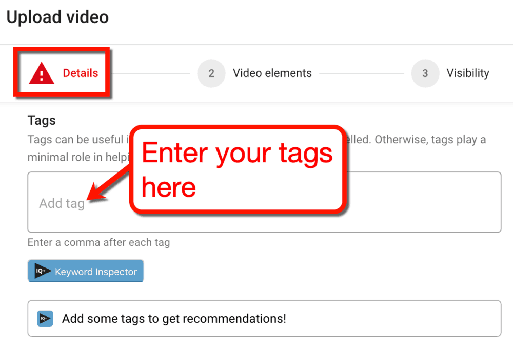 Upload Video SEO Tags