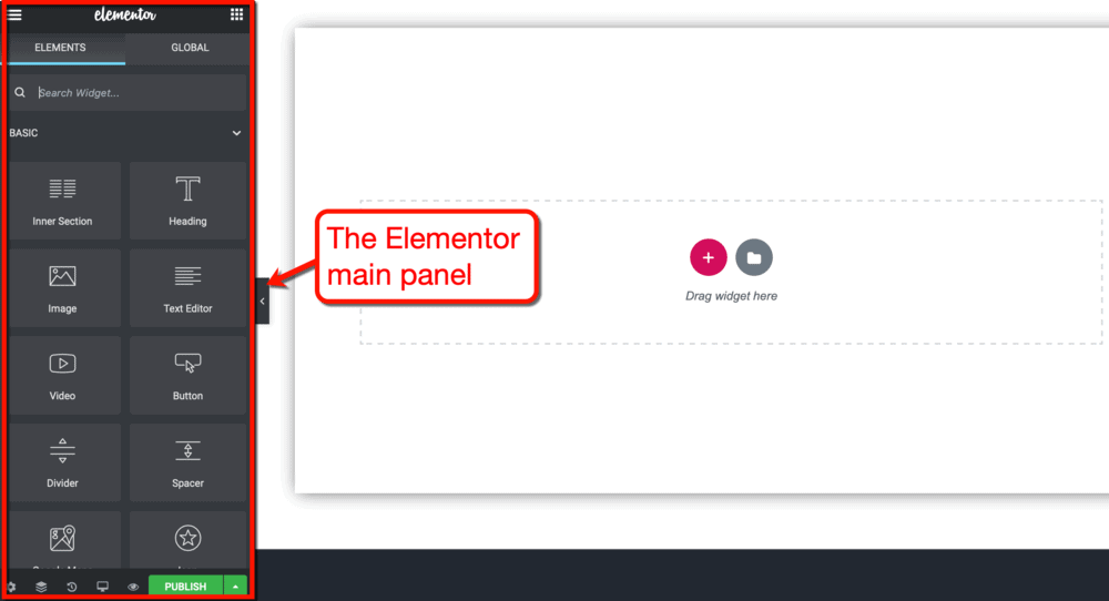 Elementor Main Panel