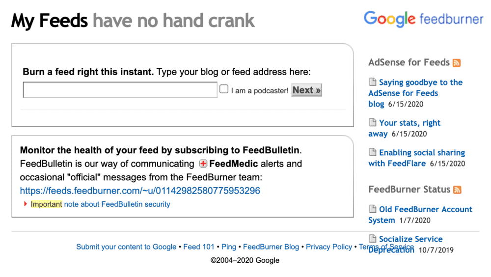 Google Feedburner