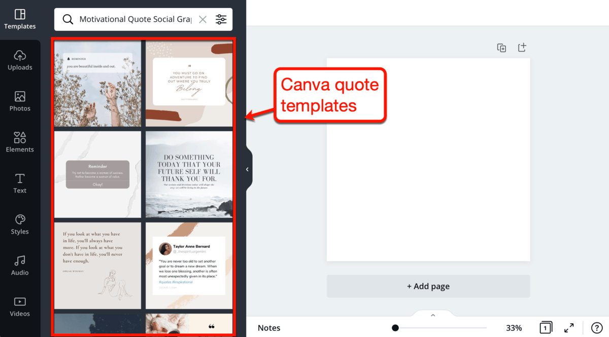 Canva Image Quote Templates