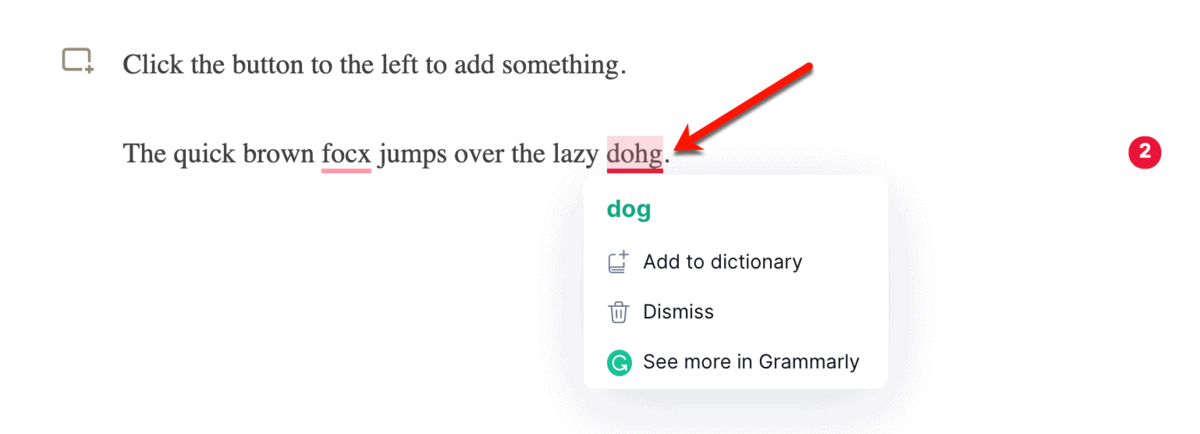 Grammarly Extension on LinkedIn