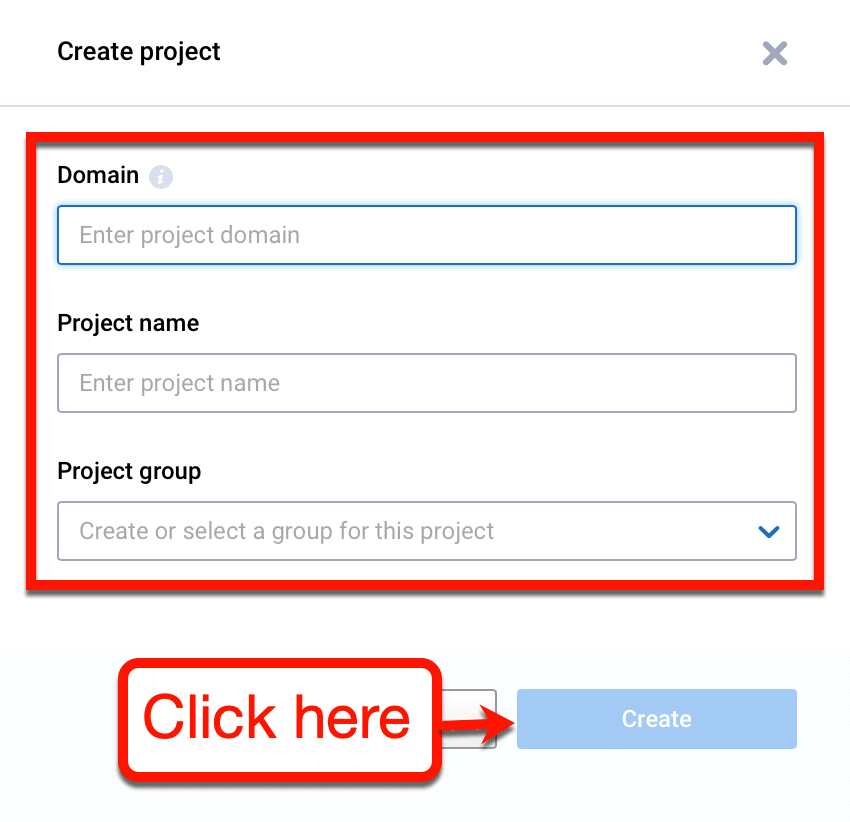 Create Project Form