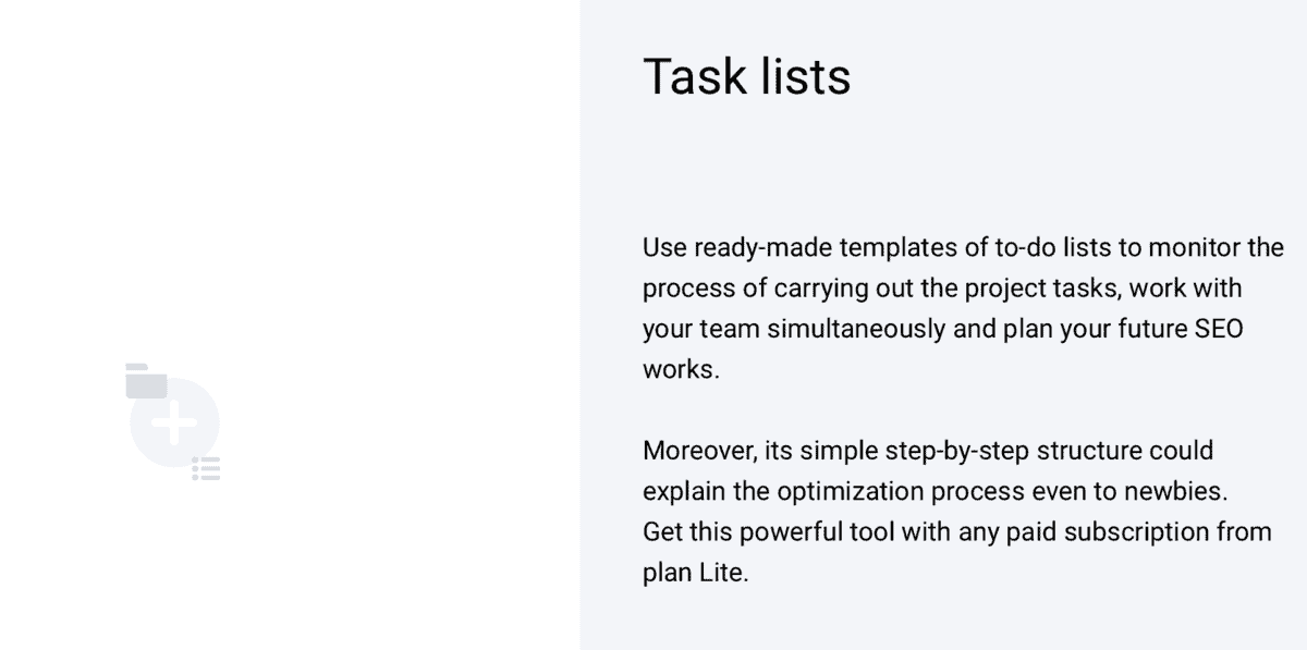 Serpstat Task Lists