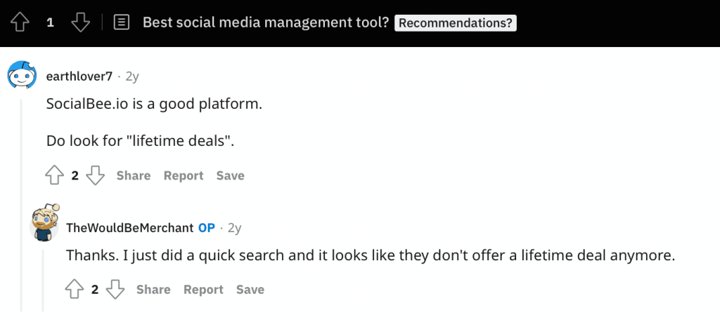 Reddit Recommendation