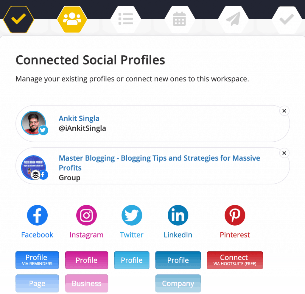 SocialBee Workspace Onboarding