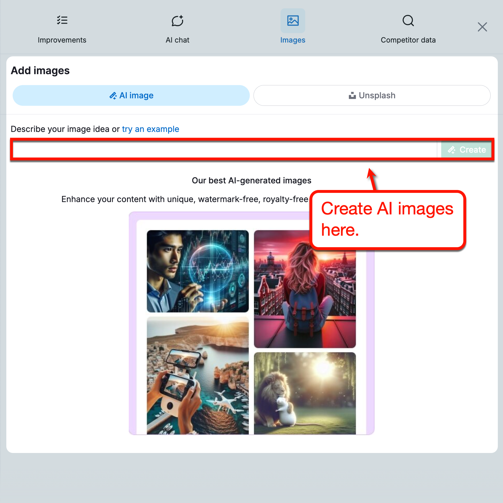 Content Toolkit AI Image Generator