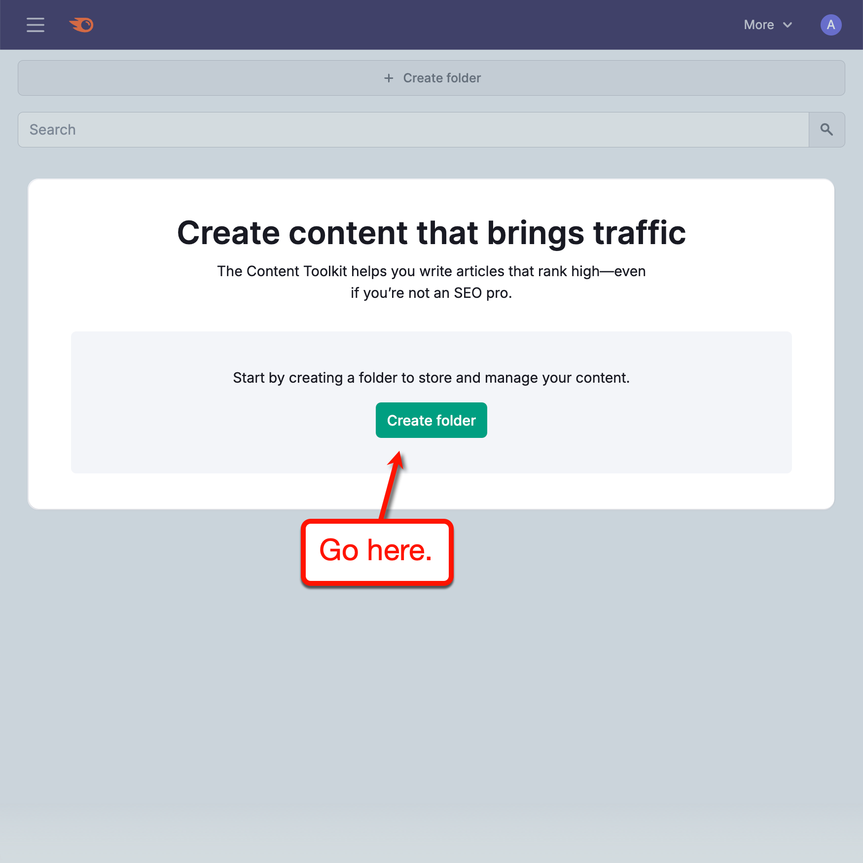 Create Folder Button in Content Toolkit