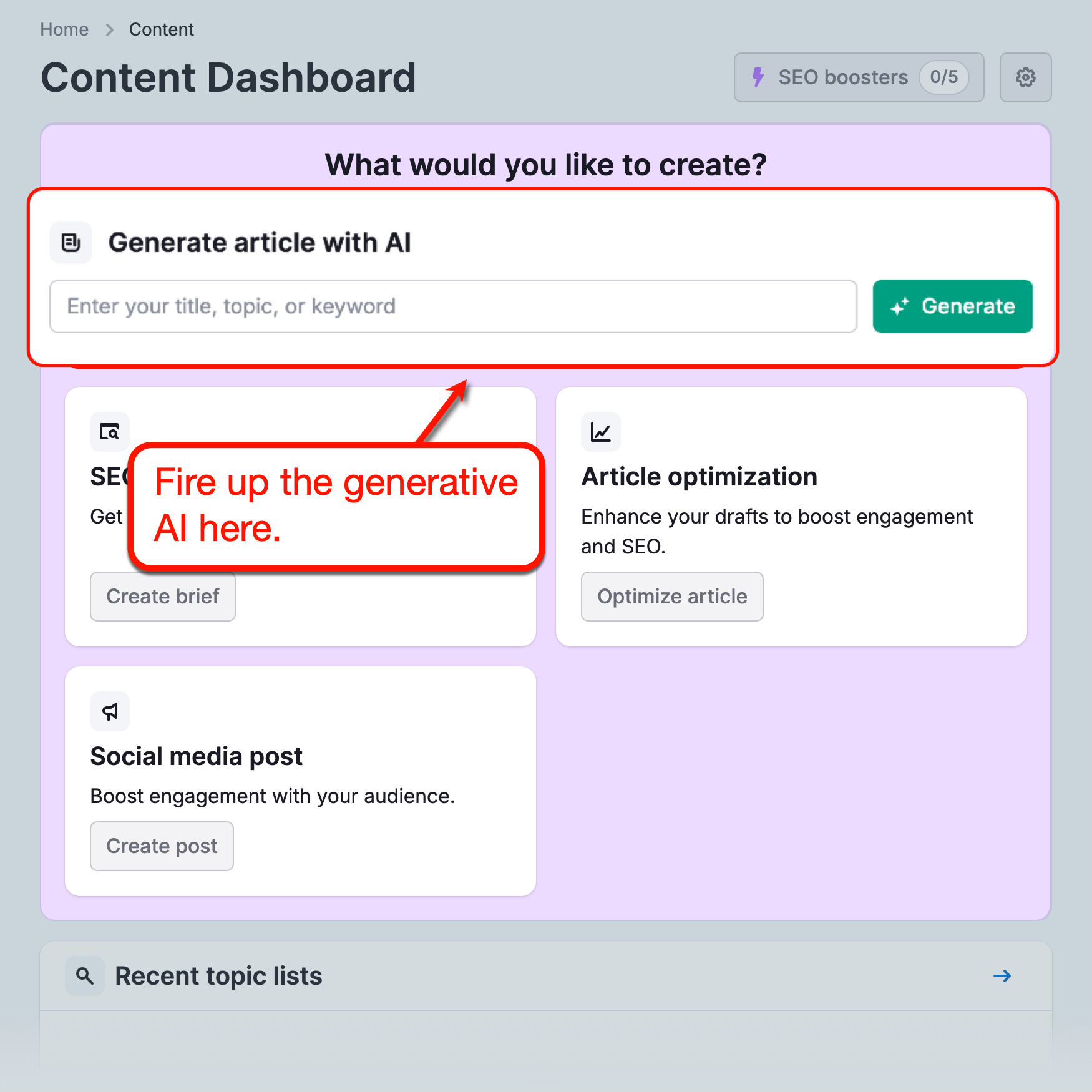 Content Toolkit Generative AI