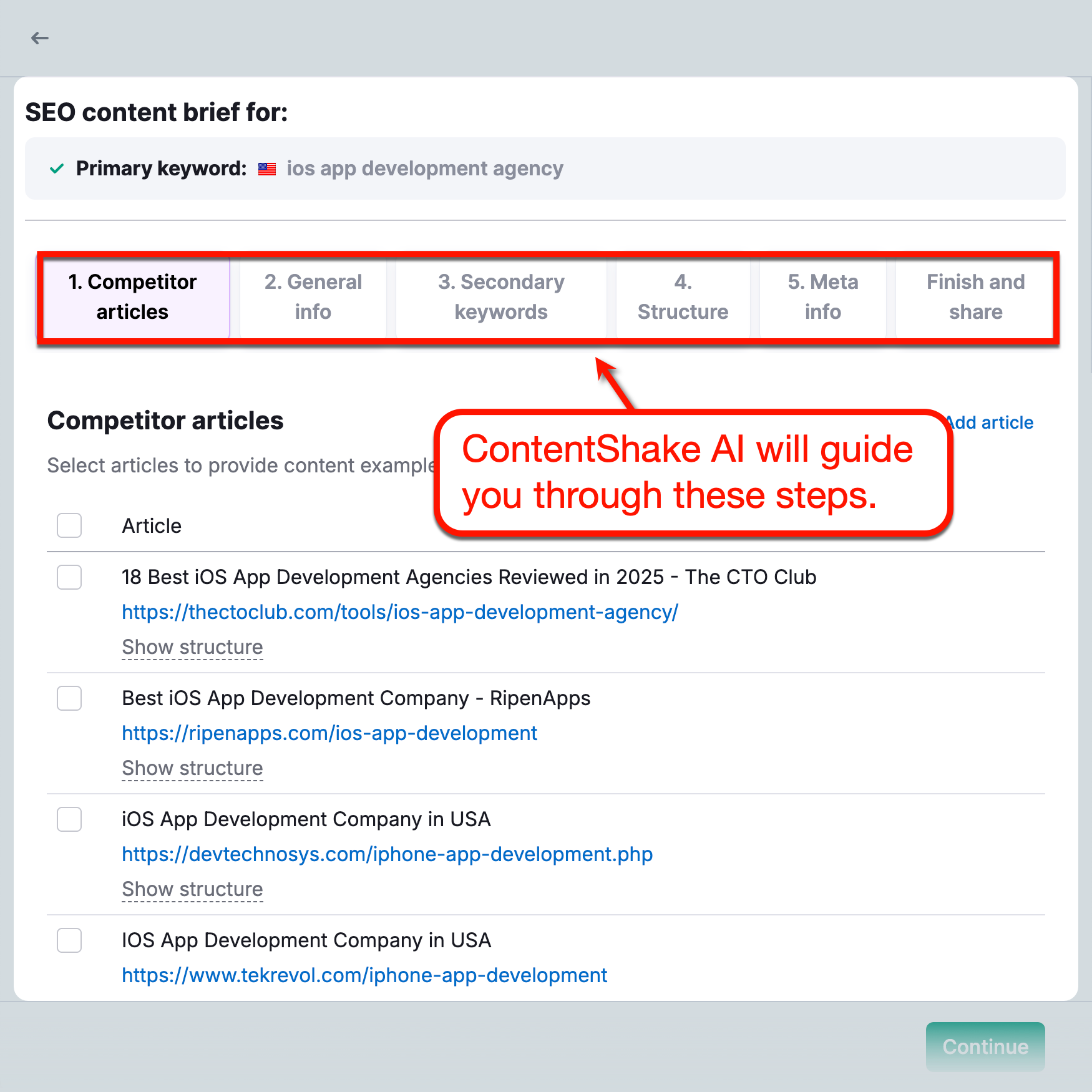 SEO Content Brief Steps