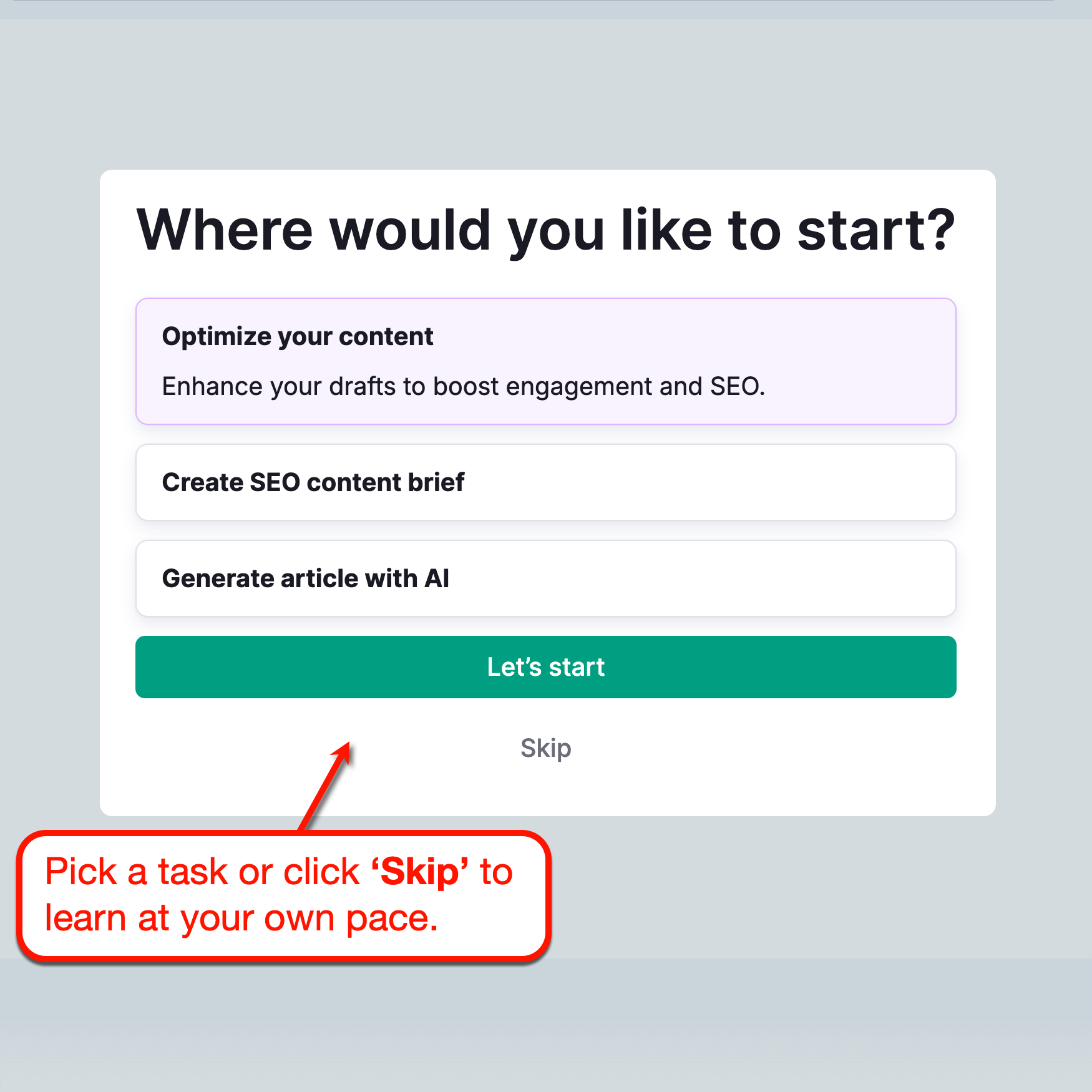 Content Toolkit Quickstart Form