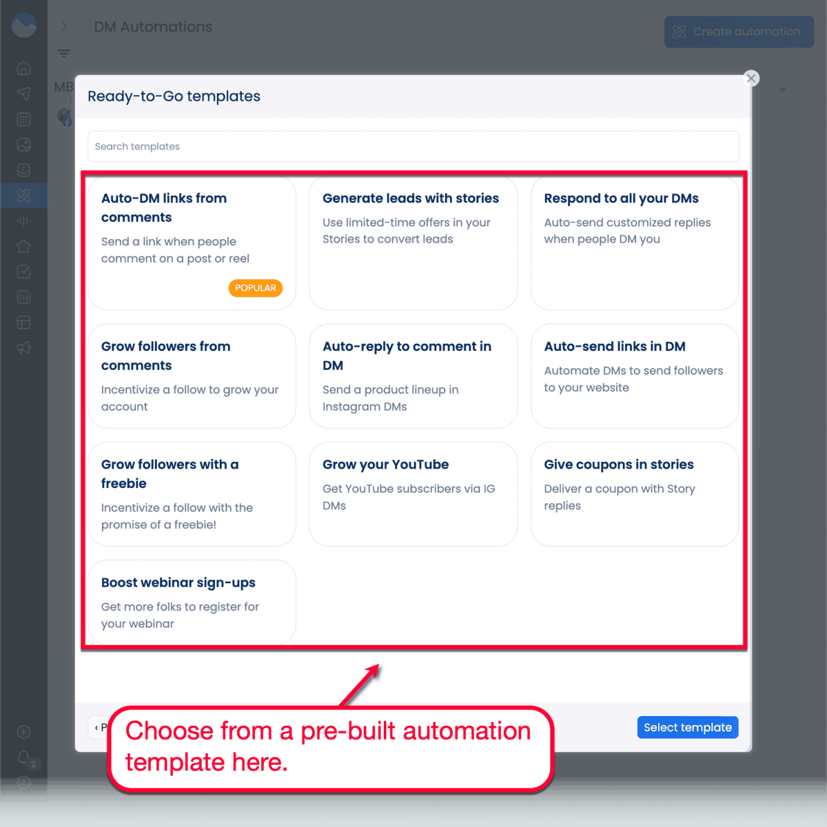 Vista Social Automation Templates