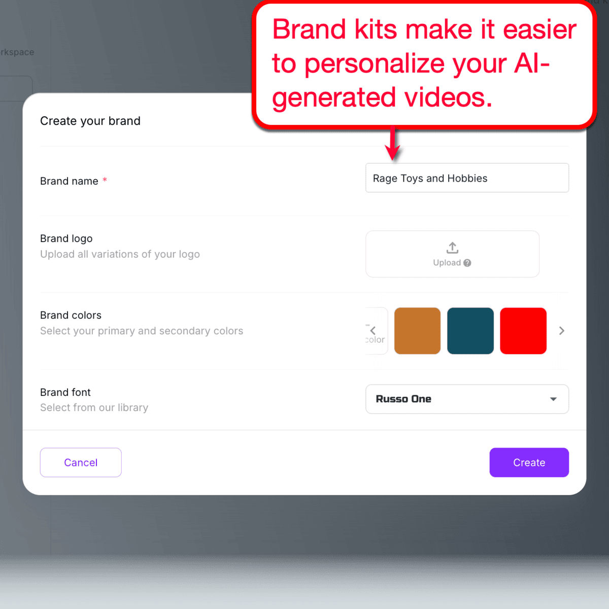Pictory 品牌套件工具