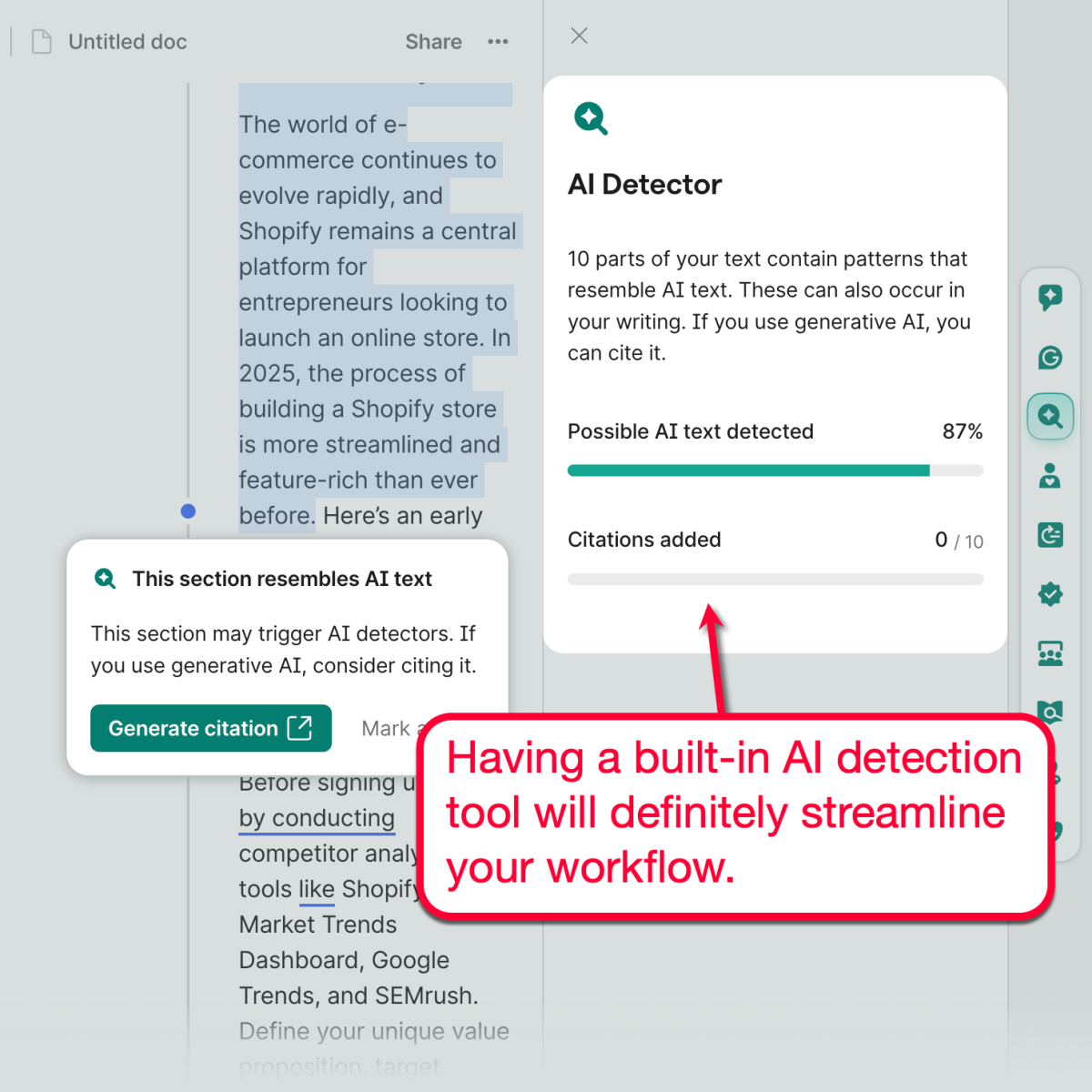 Grammarly AI Detector