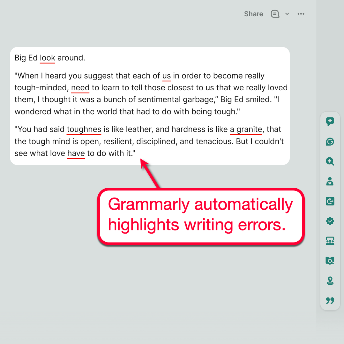 Grammarly Automatic Error Detection