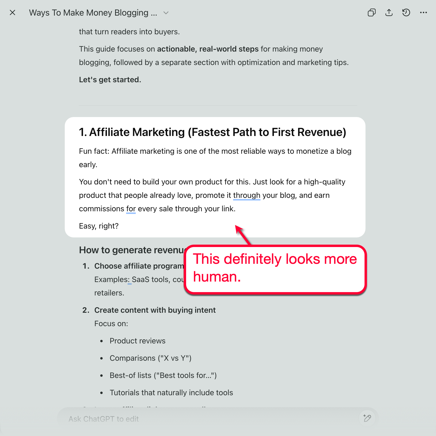 Rewritten AI-Generated Text