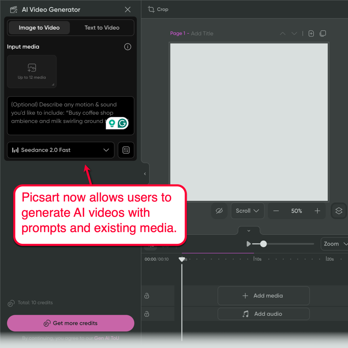 AI Video Generator Picsart