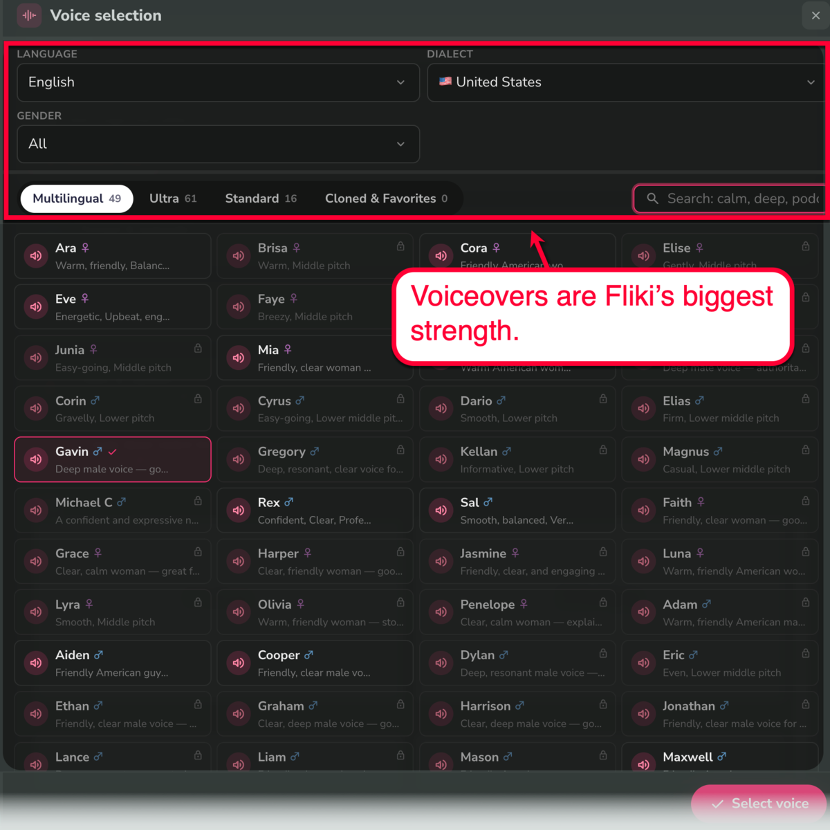 Fliki Voiceovers